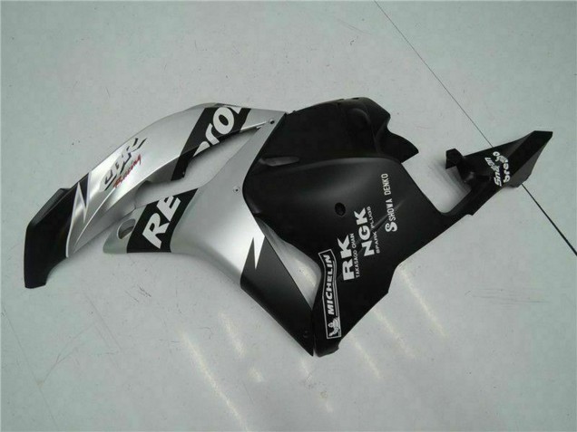 Lojas Carenagens Moto Honda CBR600RR 2009-2012 - Prata Preto Fosco Repsol