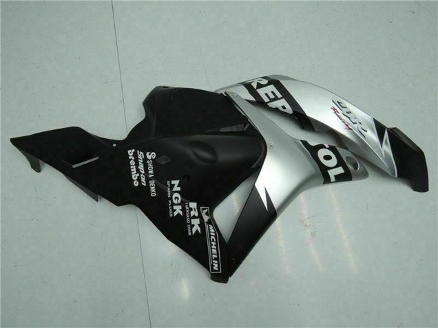 Lojas Carenagens Moto Honda CBR600RR 2009-2012 - Prata Preto Fosco Repsol