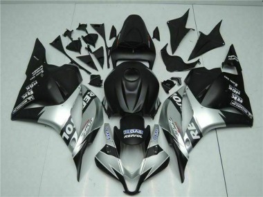 Lojas Carenagens Moto Honda CBR600RR 2009-2012 - Prata Preto Fosco Repsol