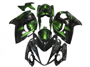 Lojas Carenagens Moto Suzuki GSXR 1300 2008-2020 - Preto Brilhante Verde Profundo