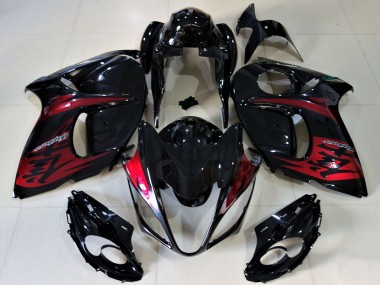 Lojas Carenagens Moto Suzuki GSXR 1300 2008-2020 - Preto Brilhante Doce Vermelho