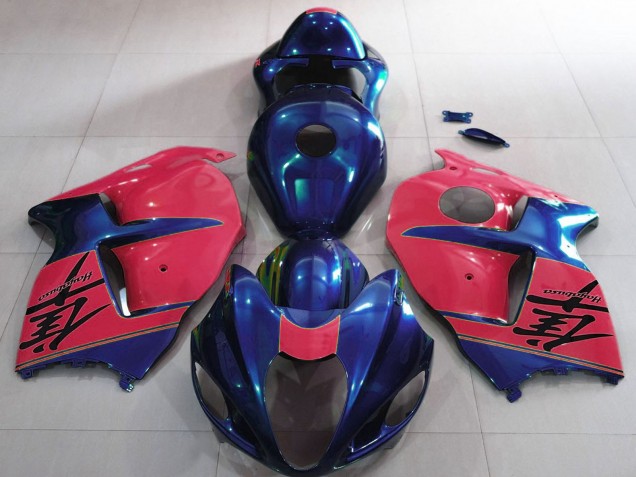 Lojas Carenagens Moto Suzuki GSXR 1300 1996-2007 - Azul Brilhante Vermelho