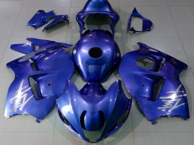 Lojas Carenagens Moto Suzuki GSXR 1300 1996-2007 - Azul Brilhante Prata Logo