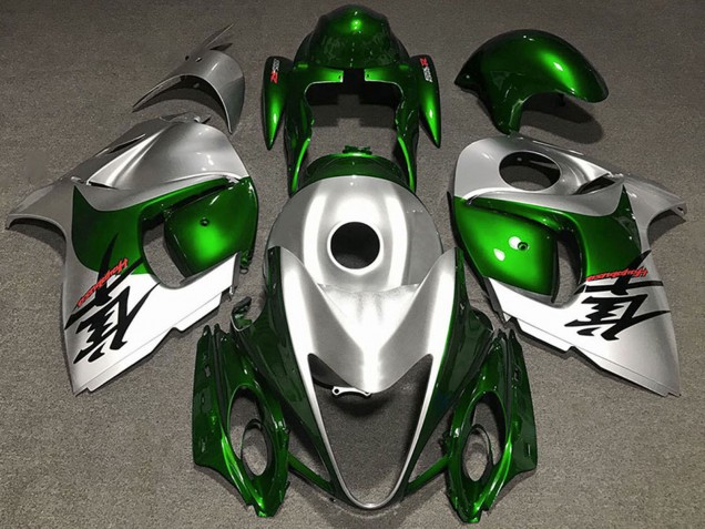 Lojas Carenagens Moto Suzuki GSXR 1300 2008-2020 - Verde Brilhante Prata