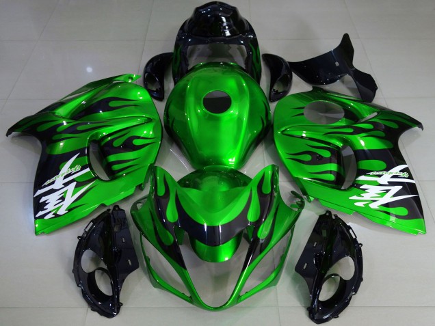 Lojas Carenagens Moto Suzuki GSXR 1300 2008-2020 - Verde Brilhante Preto