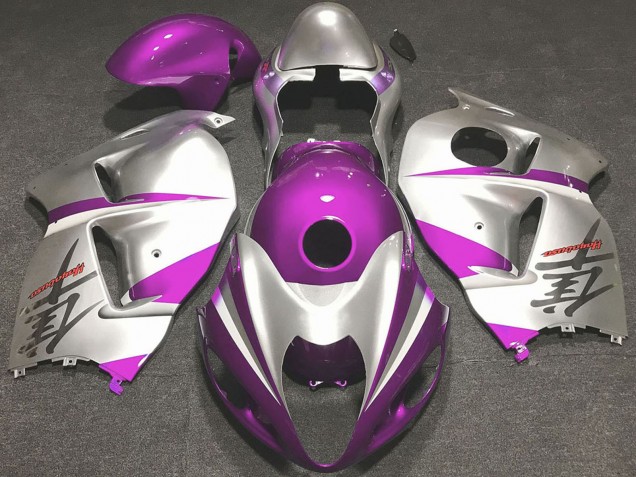 Lojas Carenagens Moto Suzuki GSXR 1300 1996-2007 - Rosa Brilhante Prata