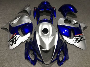 Lojas Carenagens Moto Suzuki GSXR 1300 2008-2020 - Prata Brilhante Azul