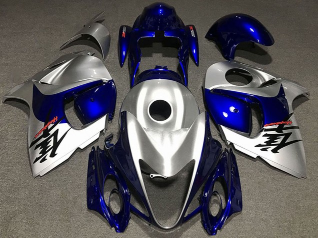 Lojas Carenagens Moto Suzuki GSXR 1300 2008-2020 - Prata Brilhante Azul
