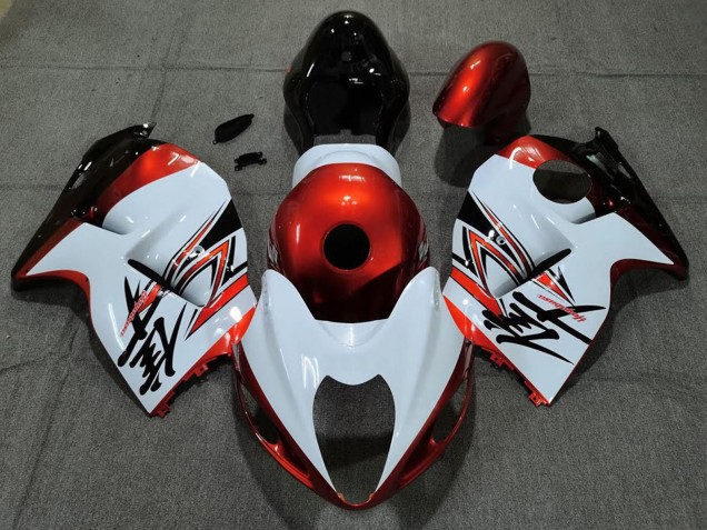 Lojas Carenagens Moto Suzuki GSXR 1300 1996-2007 - Branco Laranja
