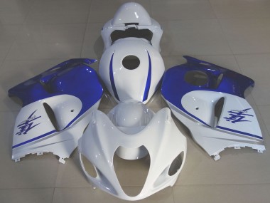 Lojas Carenagens Moto Suzuki GSXR 1300 1996-2007 - Branco Brilhante Azul