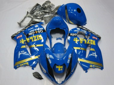 Lojas Carenagens Moto Suzuki GSXR 1300 1996-2007 - Azul Ouro Rizla