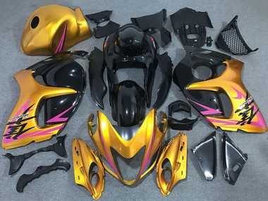 Lojas Carenagens Moto Suzuki GSXR 1300 2008-2020 - Ouro Rosa Preto