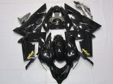 Lojas Carenagens Moto Kawasaki ZX10R 2004-2005 - Preto Brilhante Ouro