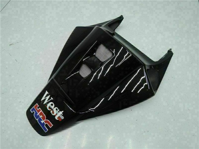 Lojas Carenagens Moto Honda CBR1000RR 2004-2005 - Preto Brilhante Branco West Mobil Michelin