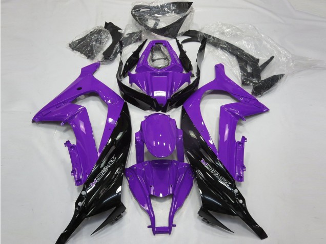 Lojas Carenagens Moto Kawasaki ZX10R 2011-2015 - Roxo Preto Brilhante