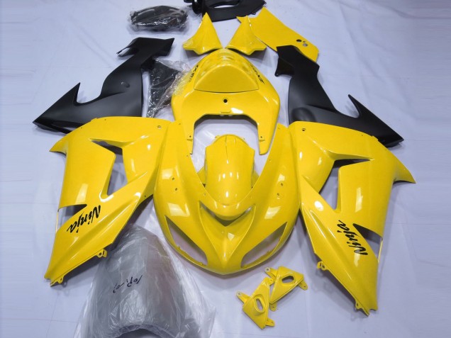 Lojas Carenagens Moto Kawasaki ZX10R 2006-2007 - Amarelo Preto