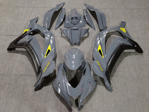 Lojas Carenagens Moto Kawasaki ZX10R 2016-2020 - Nardo Cinzento Preto Amarelo