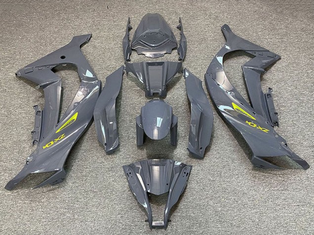Lojas Carenagens Moto Kawasaki ZX10R 2011-2015 - Nardo Cinzento Amarelo