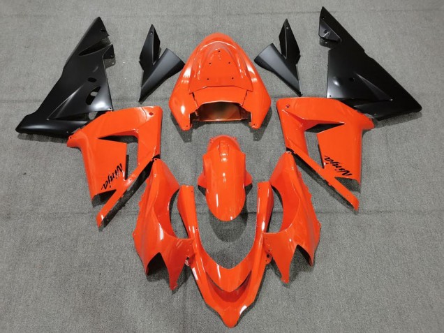 Lojas Carenagens Moto Kawasaki ZX10R 2004-2005 - Laranja Preto