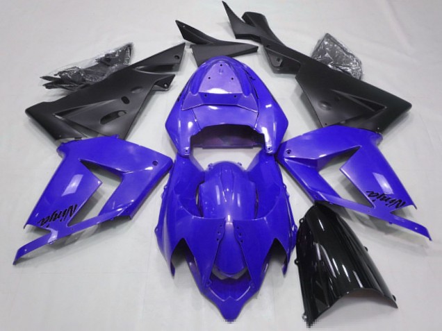 Lojas Carenagens Moto Kawasaki ZX10R 2004-2005 - Azul Pérola Preto