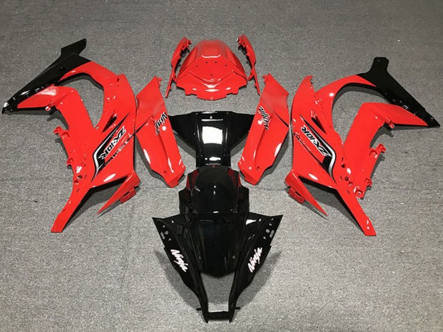 Lojas Carenagens Moto Kawasaki ZX10R 2011-2015 - Vermelho Preto Brilhante