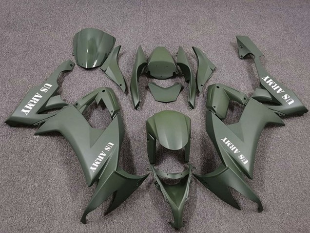 Lojas Carenagens Moto Kawasaki ZX10R 2008-2010 - US Verde Exército