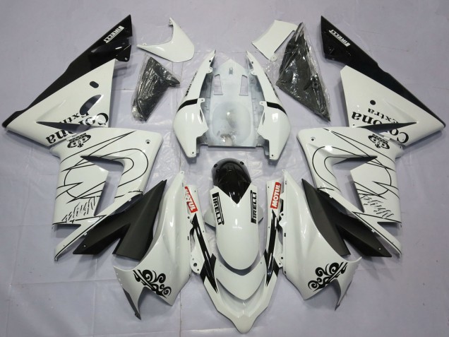 Lojas Carenagens Moto Kawasaki ZX10R 2004-2005 - Branco Corona