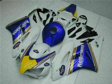 Lojas Carenagem Moto Honda CBR1000RR 2004-2005 - Branco Azul Amarelo Rothmans