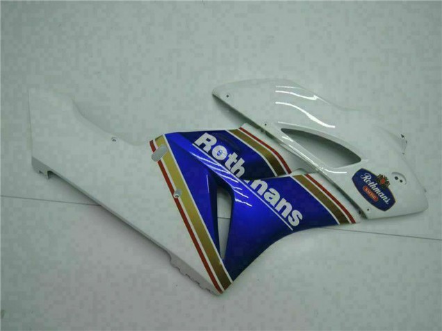 Lojas Carenagem Moto Honda CBR1000RR 2004-2005 - Branco Azul Amarelo Rothmans