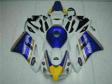 Lojas Carenagem Moto Honda CBR1000RR 2004-2005 - Branco Azul Amarelo Rothmans
