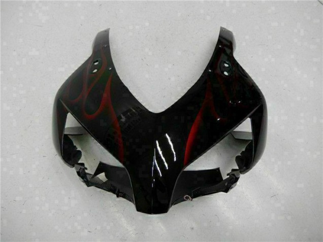 Lojas Carenagens Moto Honda CBR1000RR 2004-2005 - Preto Brilhante Vermelho Chama