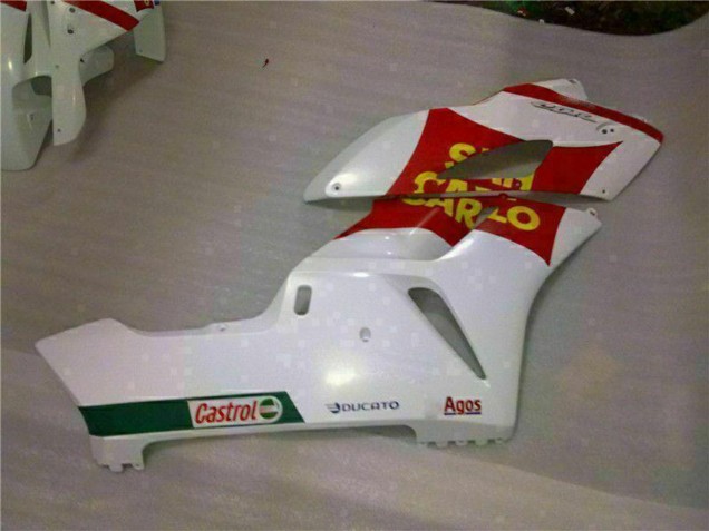 Lojas Carenagens Moto Honda CBR1000RR 2004-2005 - Branco Vermelho Amarelo San Carlo 58
