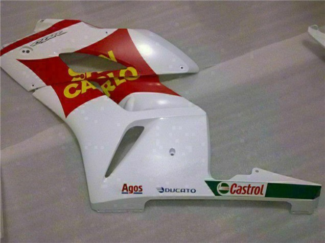 Lojas Carenagens Moto Honda CBR1000RR 2004-2005 - Branco Vermelho Amarelo San Carlo 58