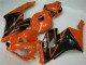 Lojas Carenagens Moto Honda CBR1000RR 2004-2005 - Laranja Preto Brilhante
