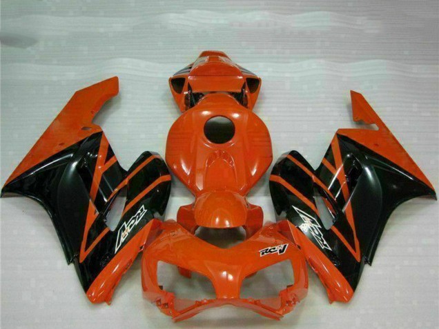Lojas Carenagens Moto Honda CBR1000RR 2004-2005 - Laranja Preto Brilhante