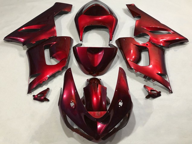 Lojas Carenagens Moto Kawasaki ZX6R 2005-2006 - Vermelho Metálico
