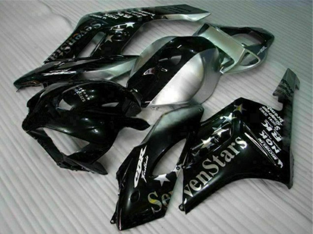 Lojas Carenagens Moto Honda CBR1000RR 2004-2005 - Prata Preto Brilhante SevenStars
