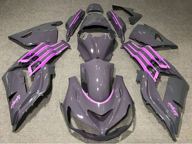 Lojas Carenagens Moto Kawasaki ZX14R 2012-2024 - Nardo Cinzento Rosa