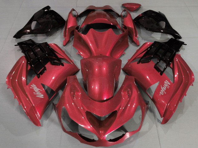 Lojas Carenagens Moto Kawasaki ZX14R 2012-2024 - Vermelho Preto