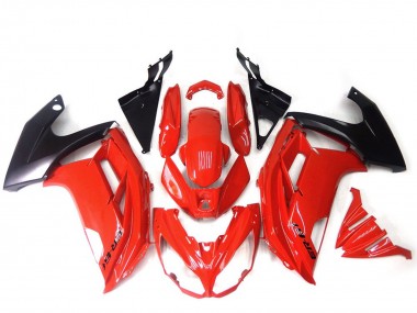 Lojas Carenagens Moto Kawasaki ER6F 2012-2014 - Vermelho Preto Brilhante