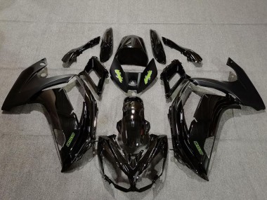 Lojas Carenagens Moto Kawasaki Ninja 650R 2009-2011 - Preto Brilhante Verde