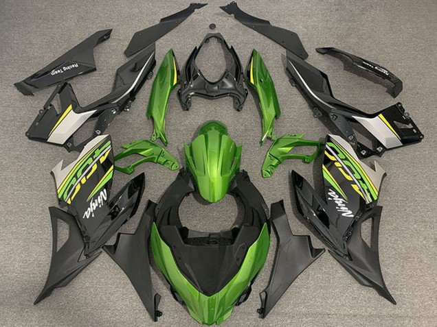 Lojas Carenagens Moto Kawasaki Ninja 400 2018-2024 - Verde Preto Ouro OEM Estilo