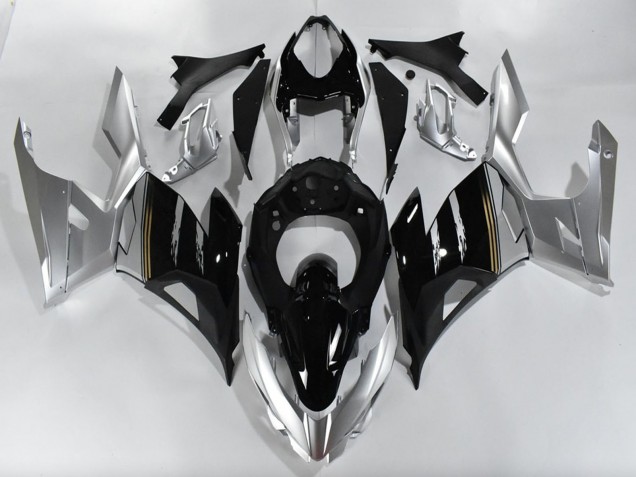 Lojas Carenagens Moto Kawasaki Ninja 400 2018-2024 - Prata Preto Brilhante