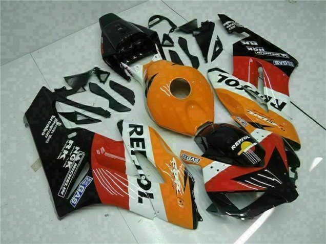 Lojas Carenagens Moto Honda CBR1000RR 2004-2005 - Laranja Branco Vermelho Preto Repsol