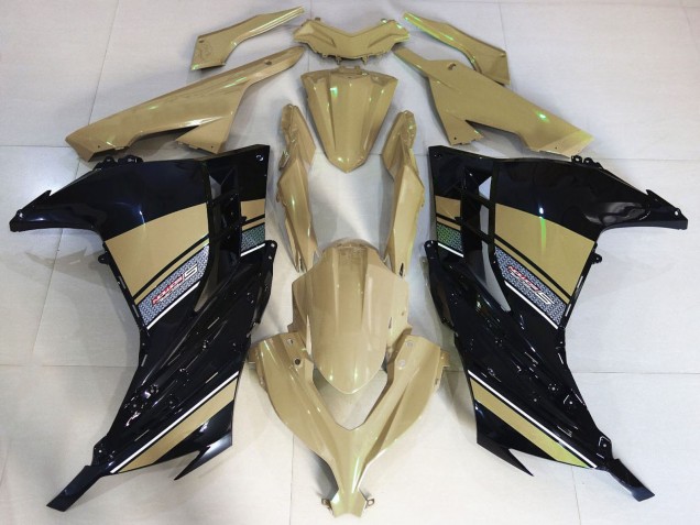 Lojas Carenagens Moto Kawasaki Ninja 300 2013-2024 - Bronzeado do Deserto Preto