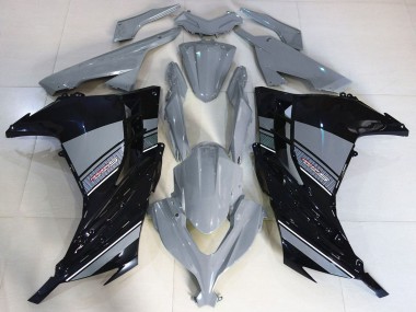 Lojas Carenagens Moto Kawasaki Ninja 300 2013-2024 - Nardo Cinzento Preto