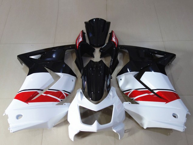 Lojas Carenagem Moto Kawasaki Ninja 250 2008-2012 - Branco Vermelho Preto Brilhante