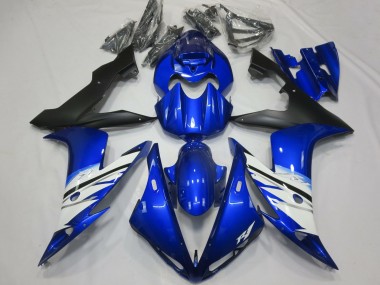 Lojas Carenagem Moto Yamaha R1 2004-2006 - Azul Branco Preto Fosco