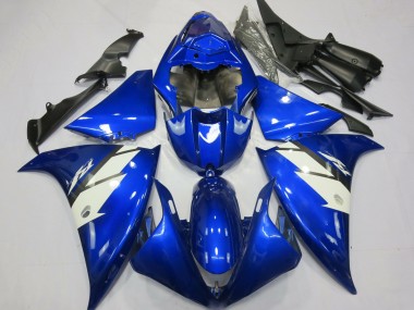 Lojas Carenagens Moto Yamaha R1 2012-2014 - Azul Branco