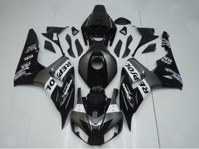 Lojas Carenagens Moto Honda CBR1000RR 2004-2005 - Cinzento Branco Preto Brilhante Repsol